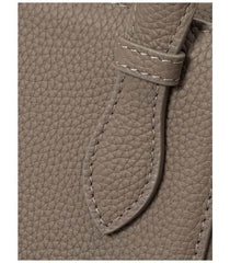 Emerson Small Leather Tote Bag Gray