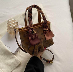 Exquisite Compact Crossbody Handbag Brown