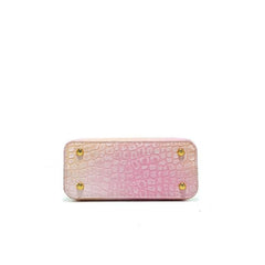 Exquisite Crocodile Print Leather Crossbody Purse