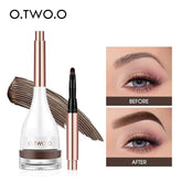 Eyebrow Pomade: Brow Mascara, Natural Waterproof, Long Lasting Creamy Texture - 4 Colors Tinted, Sculpted Brow Gel with Brush