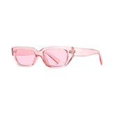 Fashion Small Mod Sunglasses Red/Tan Pink / Resin