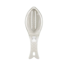 Fish scaler: fast, no mess fish descaler tool, scraper, skin brush WHITE