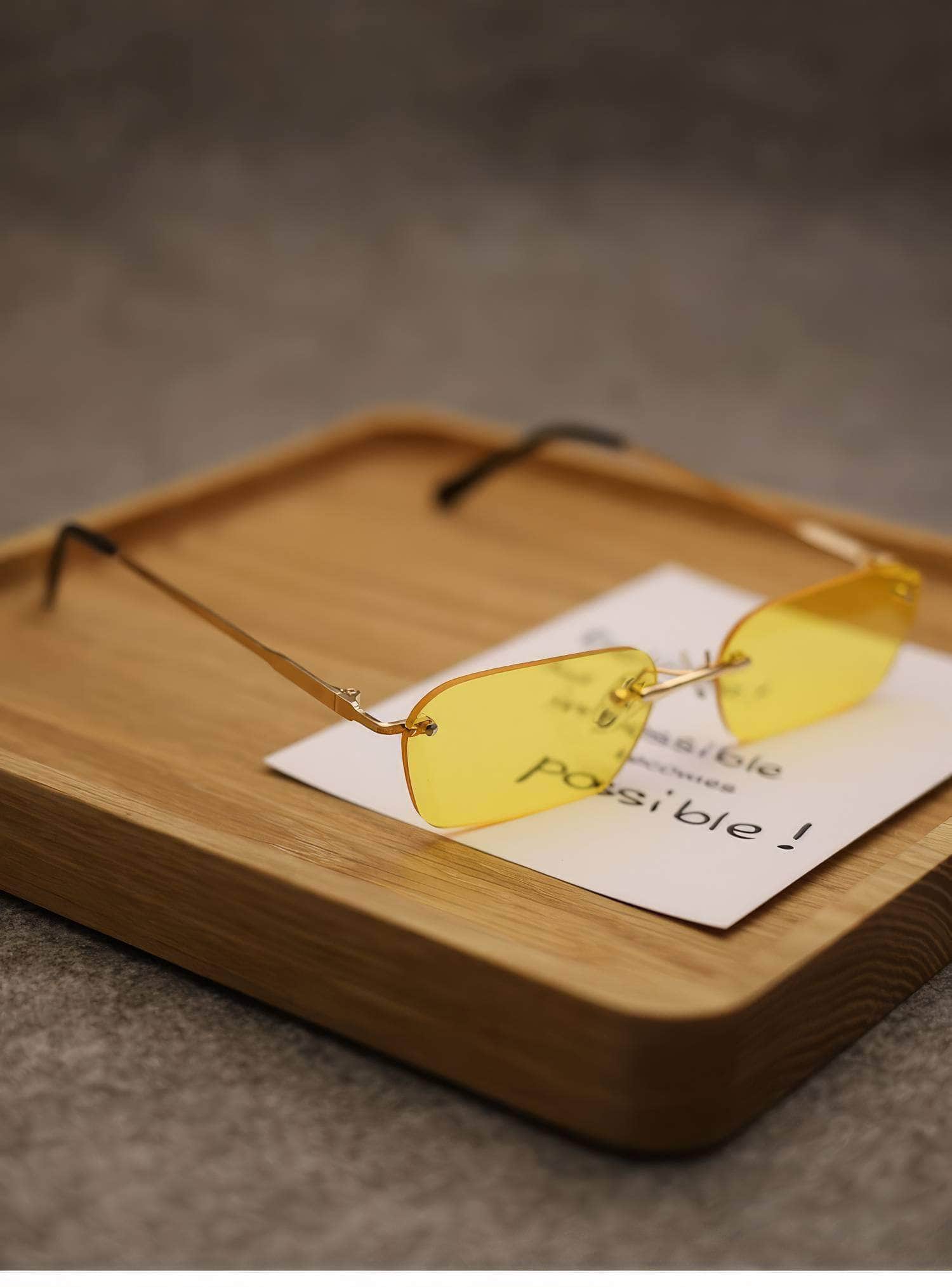 Flat Top Square Sunglasses