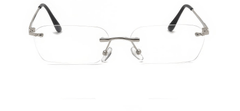 Flat Top Square Sunglasses White/Silver / Resin
