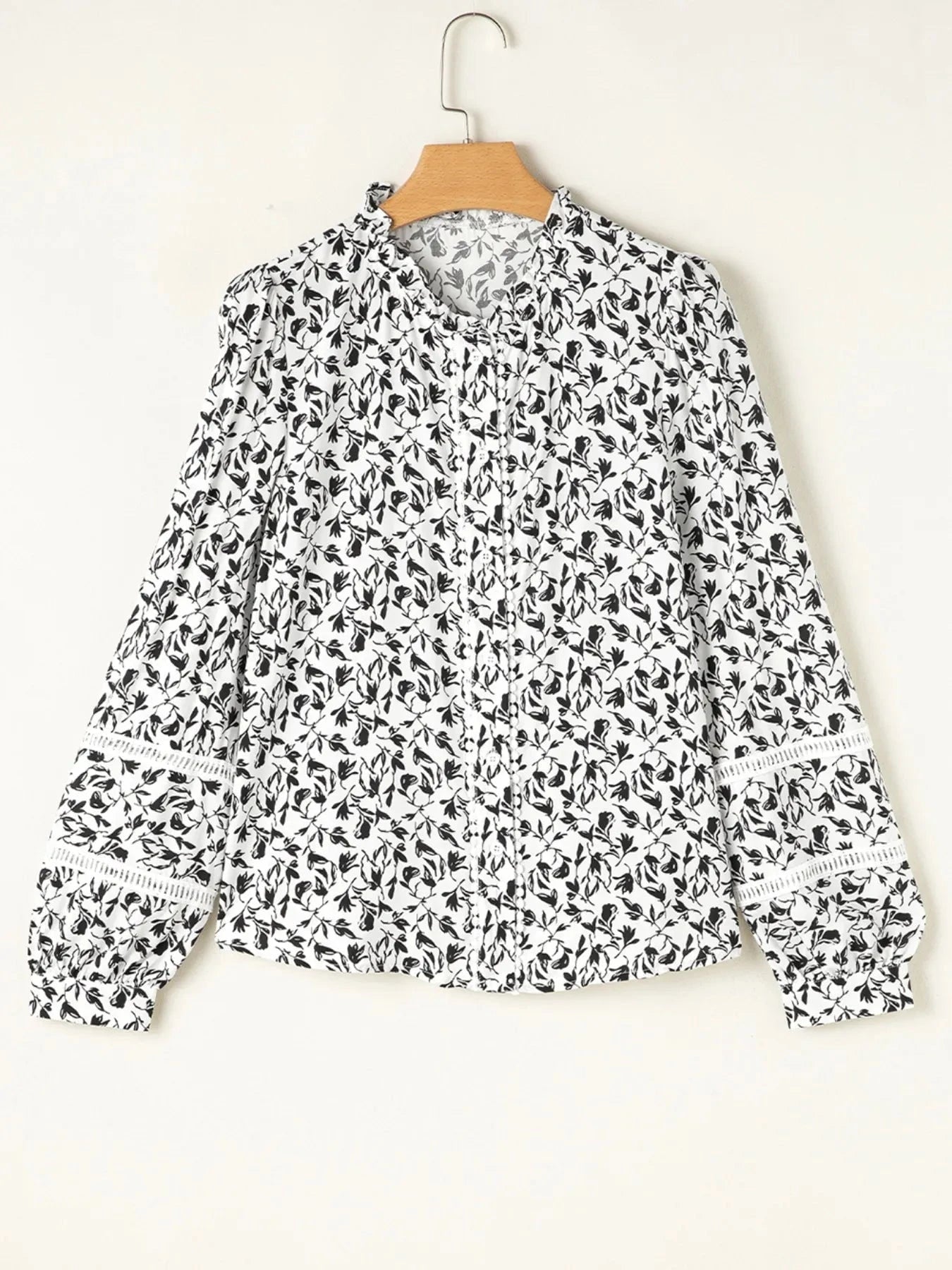 Floral Button Down Long Sleeve Shirt