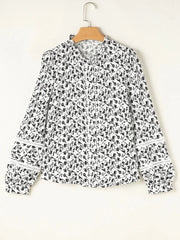 Floral Button Down Long Sleeve Shirt