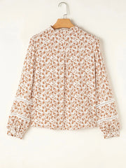 Floral Button Down Long Sleeve Shirt