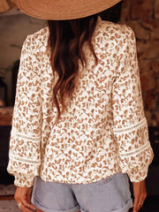 Floral Button Down Long Sleeve Shirt