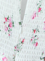 Floral Layered Cami Dress with Ruffle Details