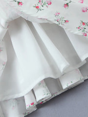 Floral Layered Cami Dress with Ruffle Details