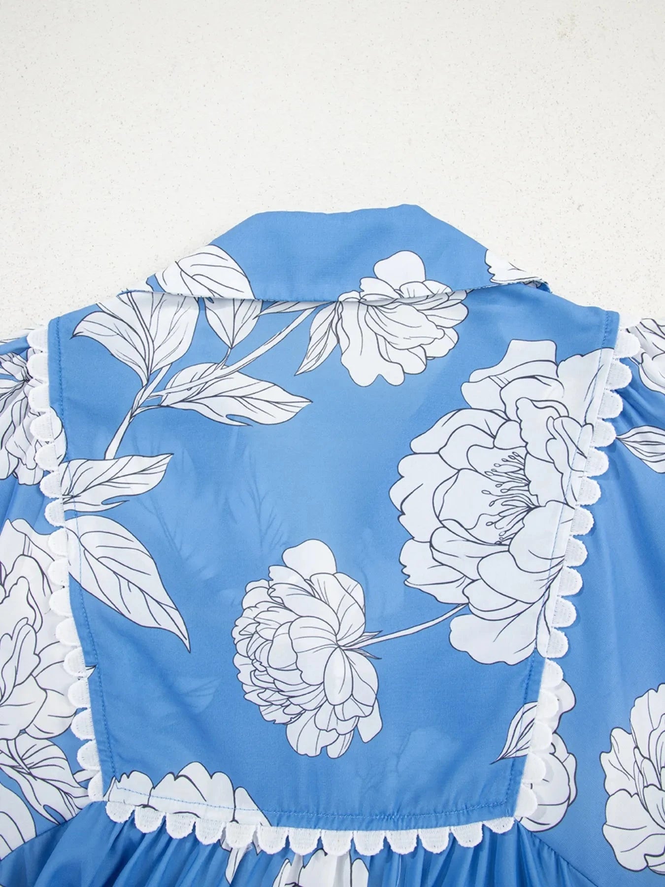 Floral Print Babydoll Blouse