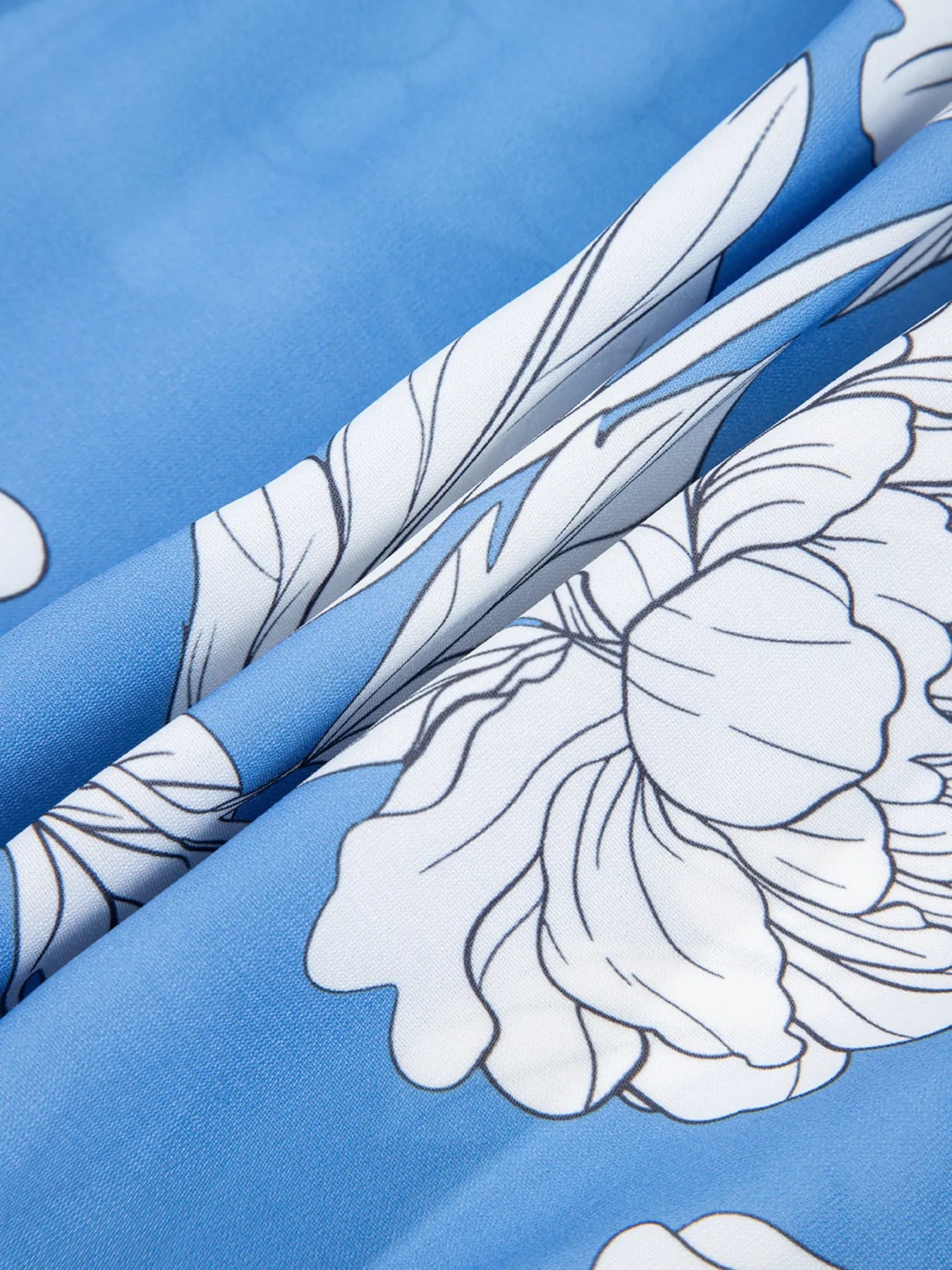 Floral Print Babydoll Blouse