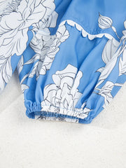 Floral Print Babydoll Blouse