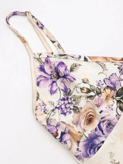 Floral Print Bodycon Maxi Dress with Spaghetti Straps