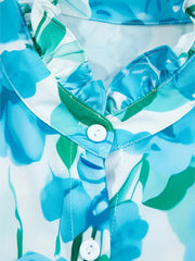 Floral Print Button-Up Shirt