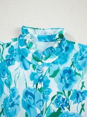 Floral Print Button-Up Shirt