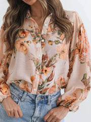 Floral Print Button-Up Shirt