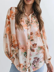 Floral Print Button-Up Shirt