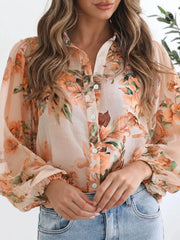 Floral Print Button-Up Shirt