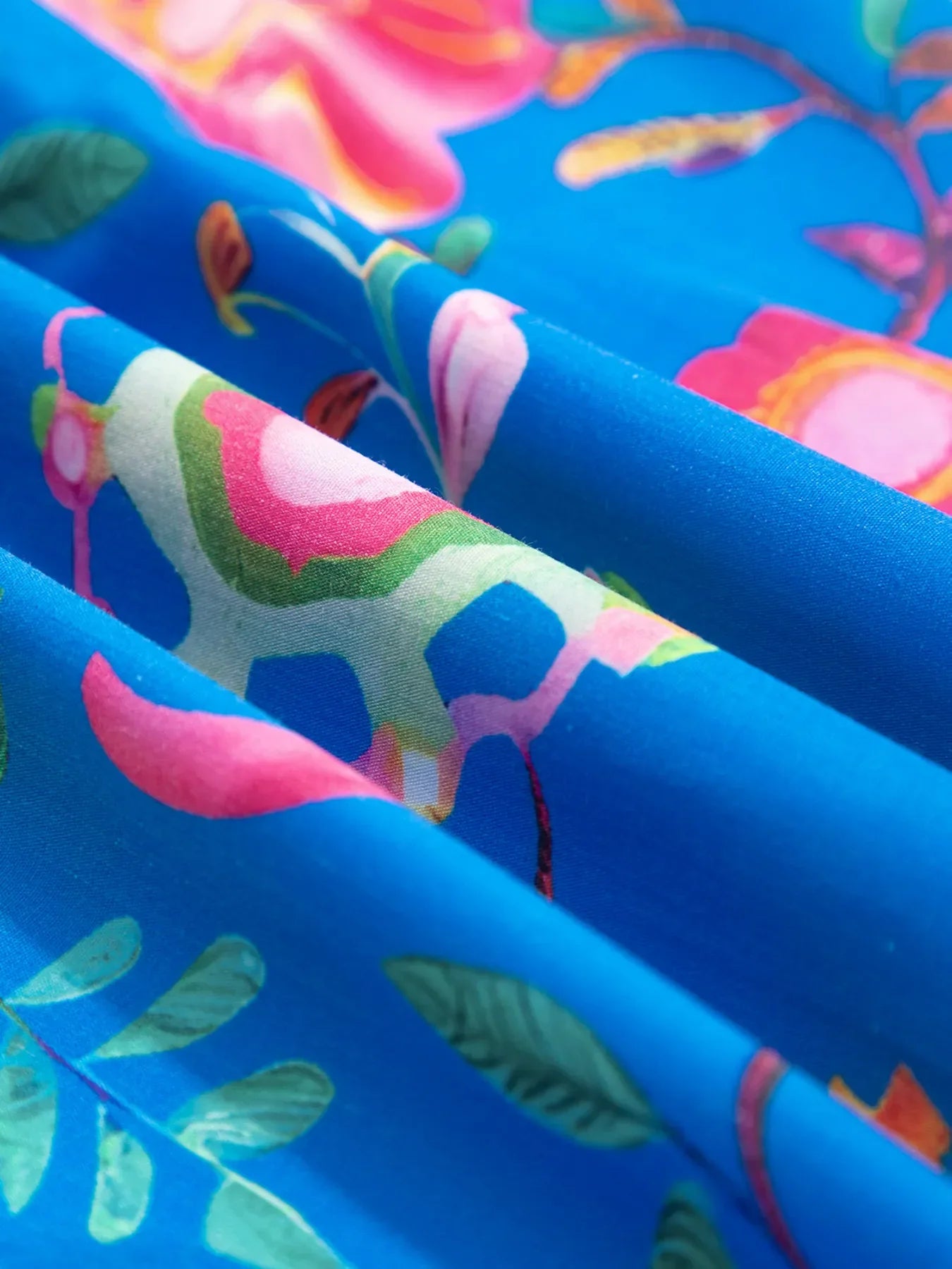 Floral Print Button-Up Short Sleeve Shirt