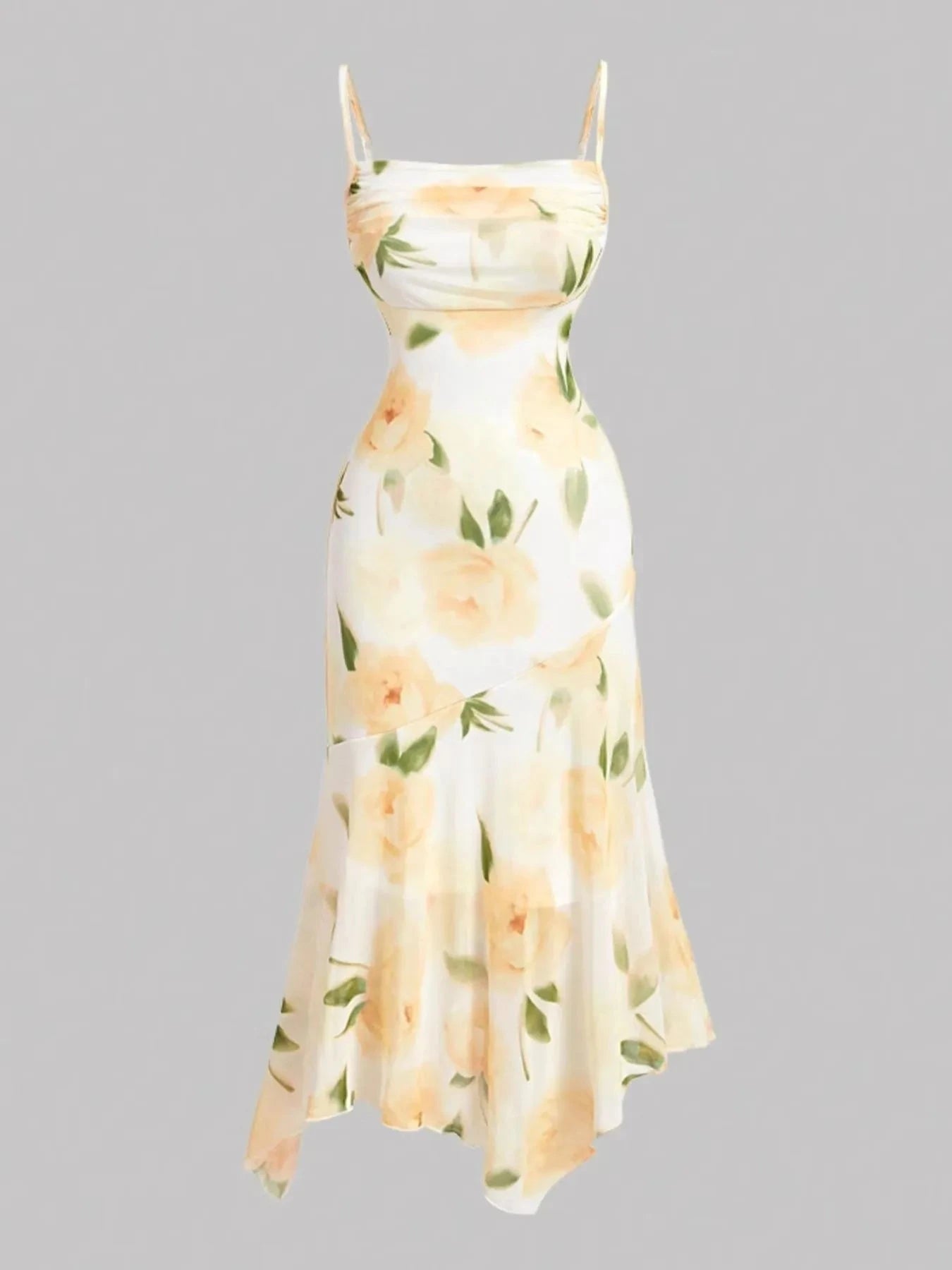 Floral Print Cami Dress Color / M
