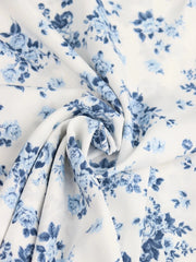 Floral Print Flounce Sleeve Maxi Dress