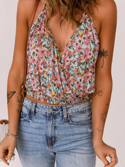 Floral Print Halter Cami