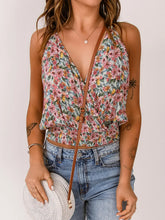 Floral Print Halter Cami Floral / M