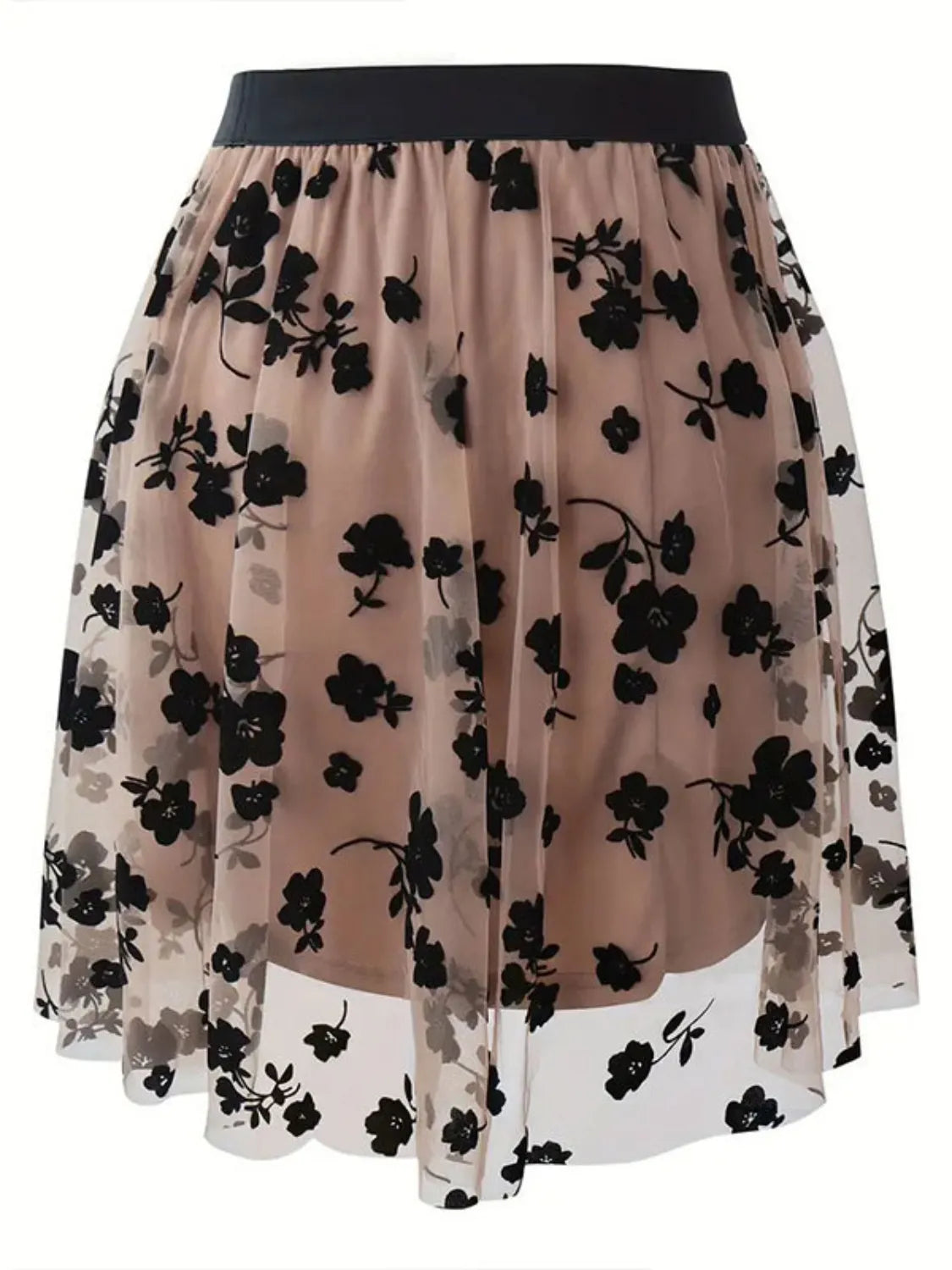 Floral Print High Waist Mini Skirt