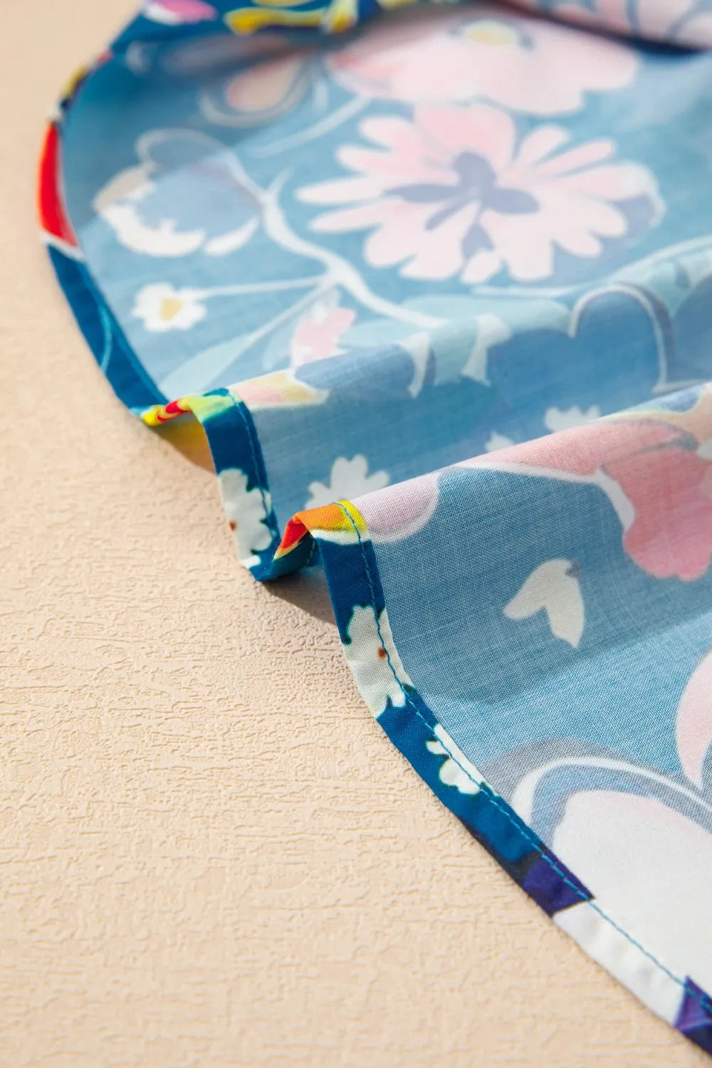 Floral Print Ruffle Sleeve Loose Blouse