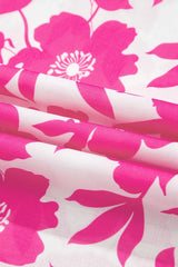 Floral Print Short Sleeve Casual Blouse