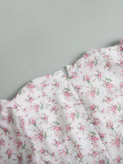 Floral Print Short Sleeve Dress