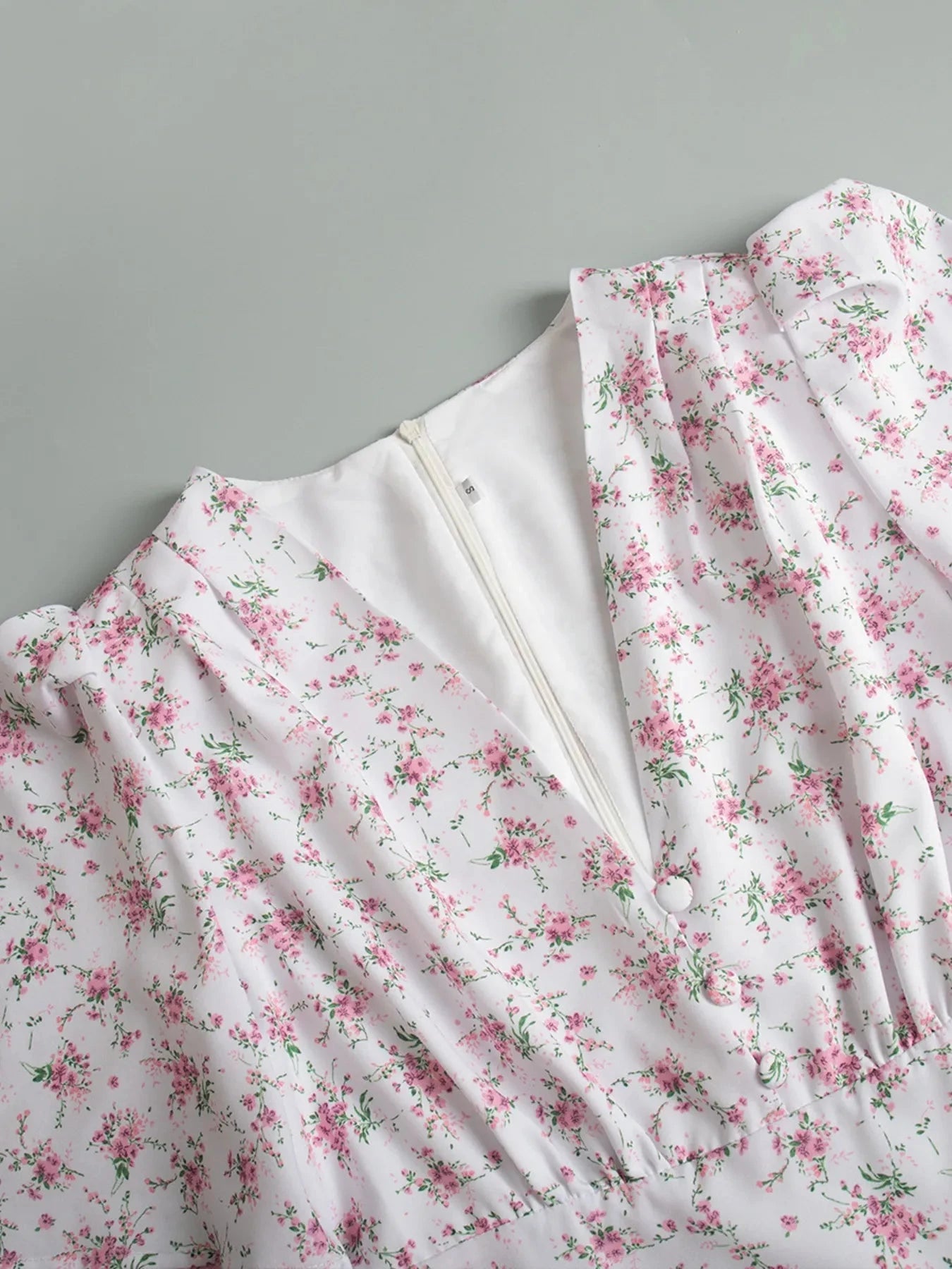 Floral Print Short Sleeve Dress