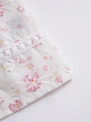 Floral Print Tie Front Cami