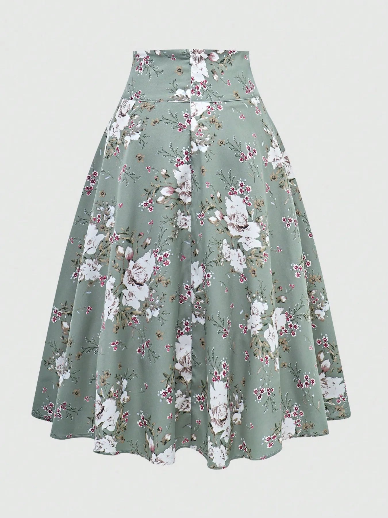 Floral Print Tied Skirt