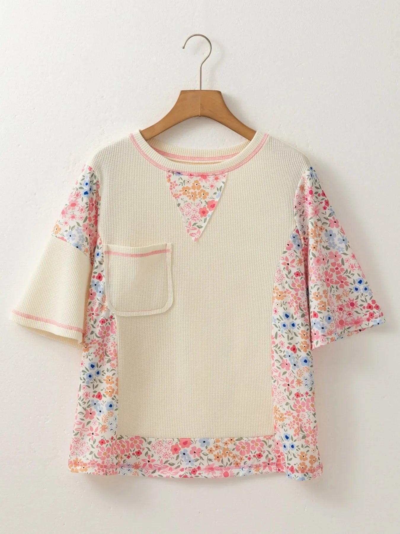 Floral Round Neck Relaxed Fit T-Shirt