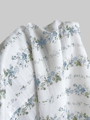 Floral Tie-Front Deep V-Neck Mini Dress