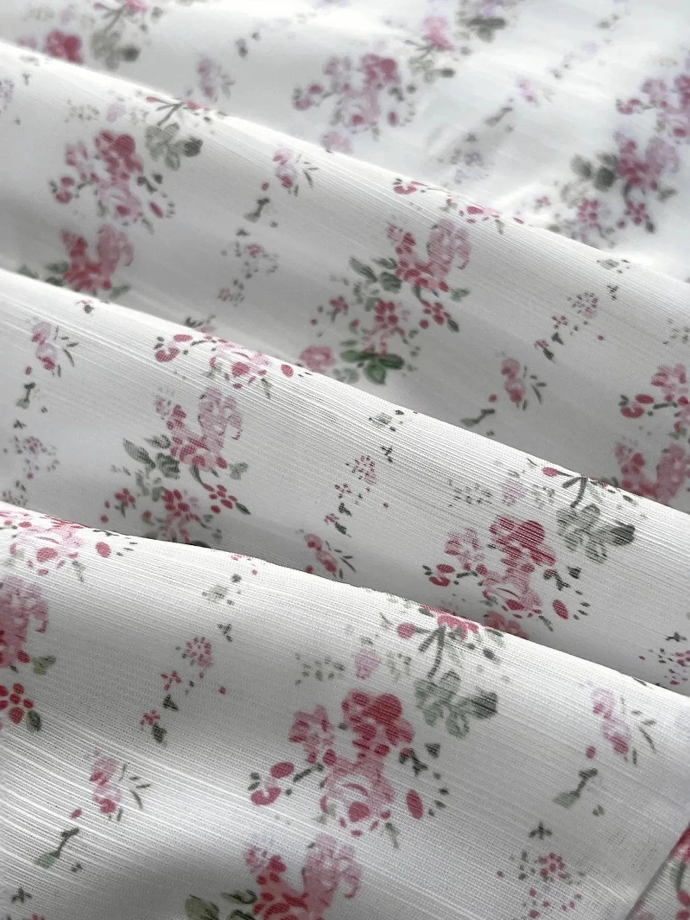 Floral Tie-Front Deep V-Neck Mini Dress