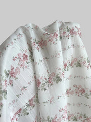 Floral Tie-Front Deep V-Neck Mini Dress