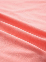 Flower Patched Exposed Seam Oversized T Shirt