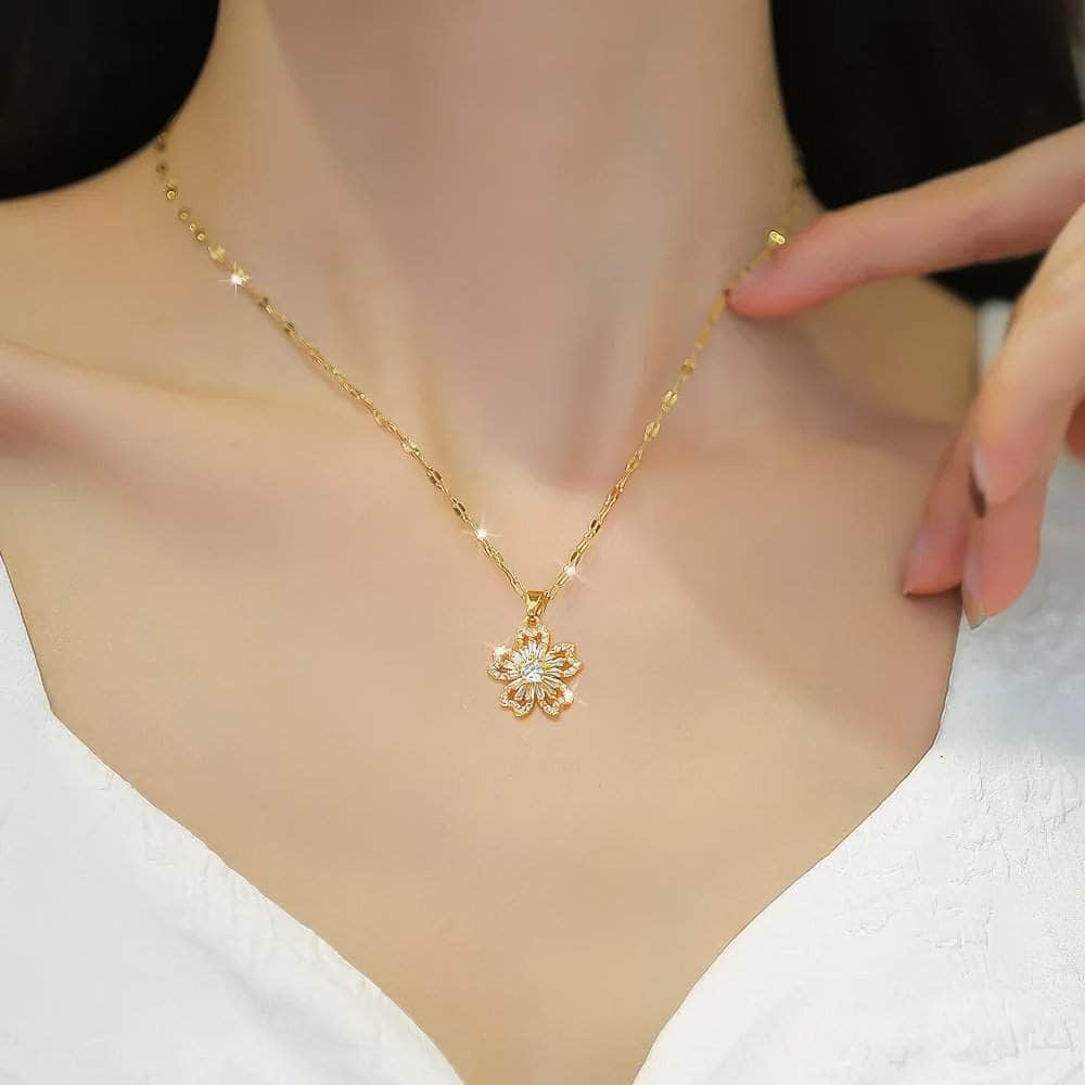 Flower Pendant Necklace N1981