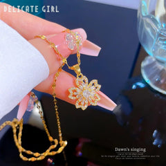 Flower Pendant Necklace N1981