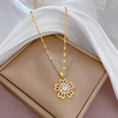 Flower Pendant Necklace N1981