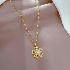 Flower Pendant Necklace N1981