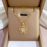 Flower Pendant Necklace N1981