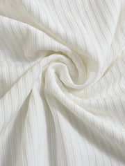 Flower Ribbed Single Shoulder Tank