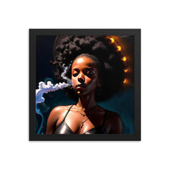 Framed poster Black / 12″×12″