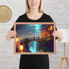 Framed poster Red Oak / 12″×16″