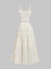 Frill Scoop Neck Cami and Skirt Set