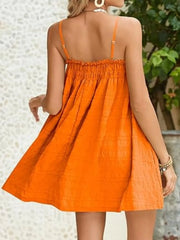 Frill Textured Mini Cami Dress